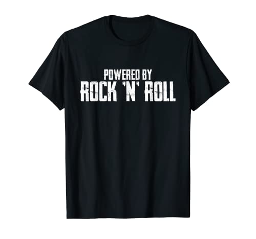 Powered by Rock N Roll Music Rock-n-Roll T-shirt