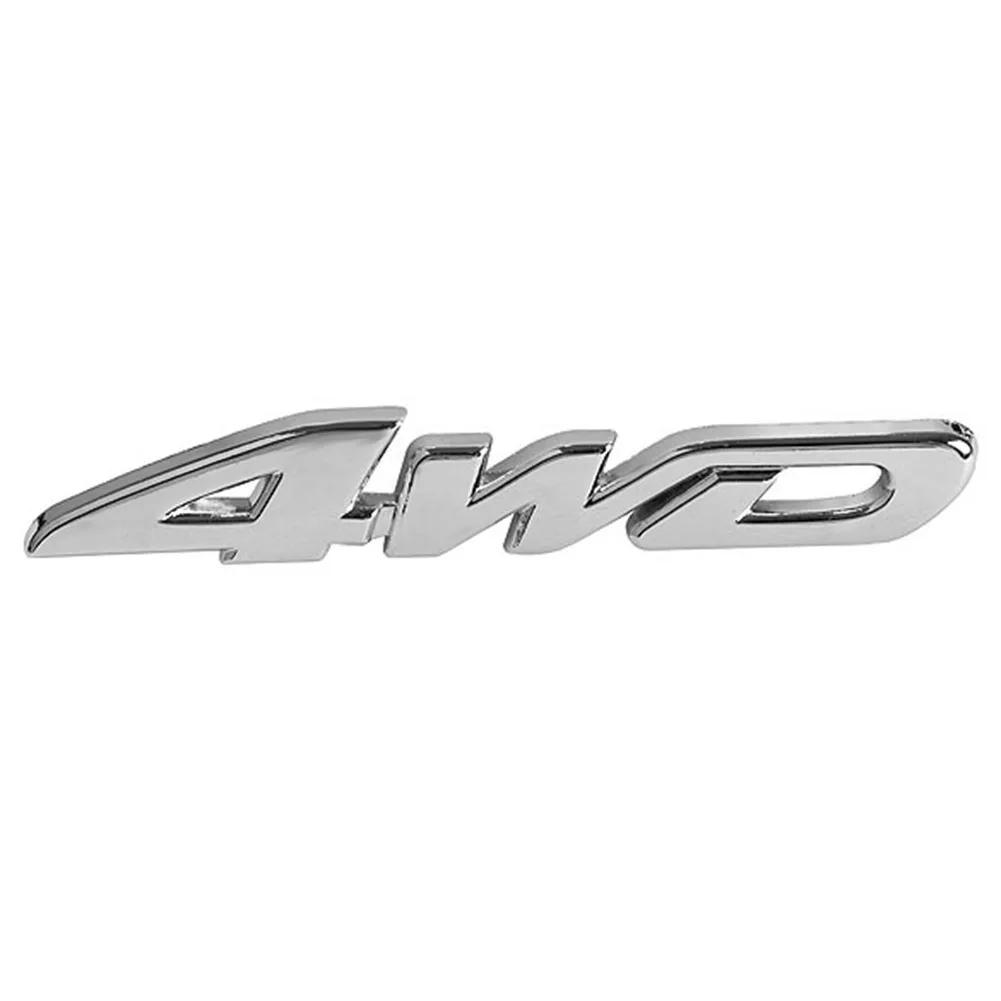 

4WD Car Sticker Metal Plating 4WD Car Badge Sticker Easy Installation Auto Exterior Accessories with Adhesive China Mainland