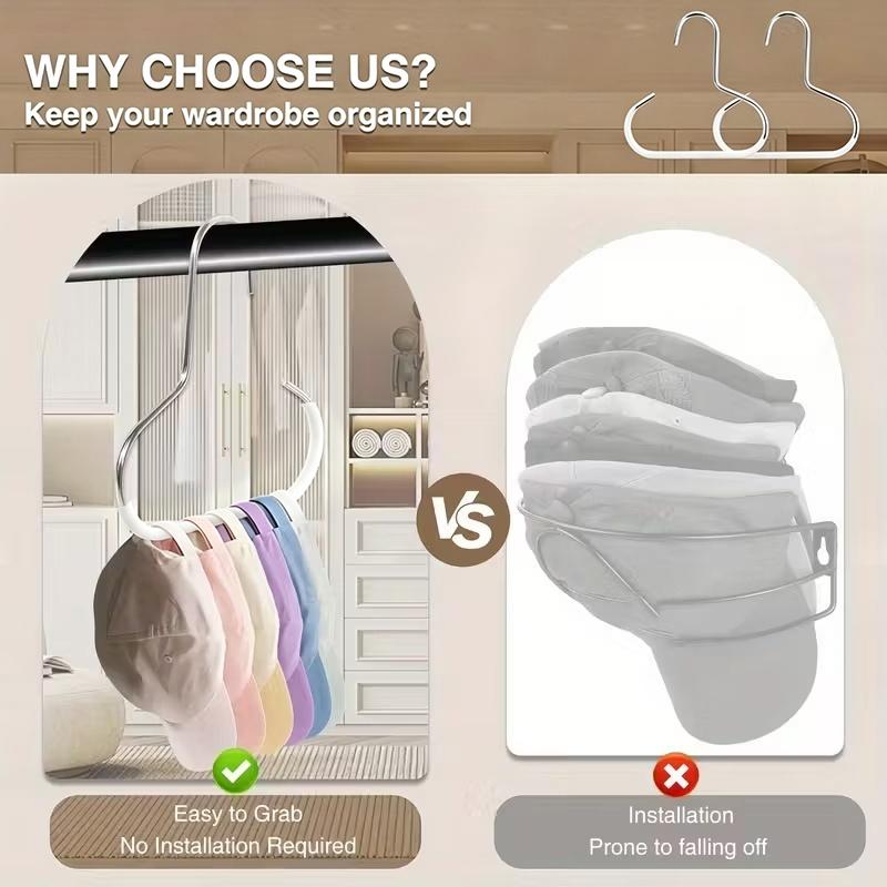 Stainless Steel S Shaped Hanging Hooks Non Slip Dipped Coating Wide Opening For Closet Organizing Hanging Bags Clothes Hats