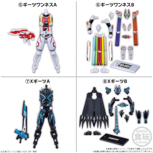 Bandai Kamen Rider Gatchard & Geats Candy Toy Chewing Gum Set 12 Pieces