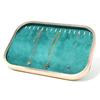 Elegant Velvets Jewelry Storage Tray Pendant Holder Elegant Jewelry Box Stackable Display Showcase Plate for Necklace