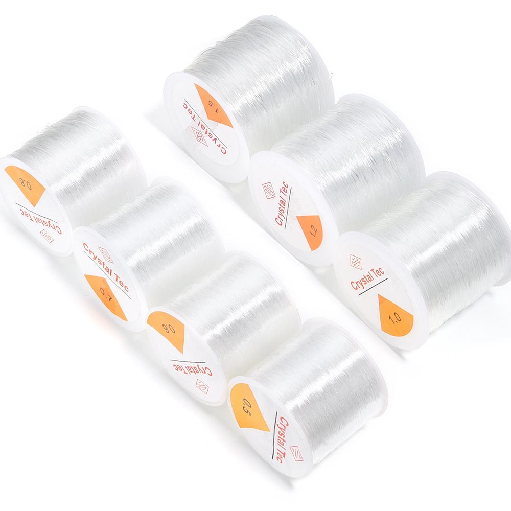 0,4-1 mm Kristall Elastische Schnur Dehnbares Seil Perlenfaden Schnüre Fäden Für Schmuckherstellung DIY Handgemachtes Perlenarmband Zubehör