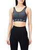 Adidas Aero Knit Light Support Sports Magic Medium Bra, IR602, Women's, Gray/Carbon (HE2614),