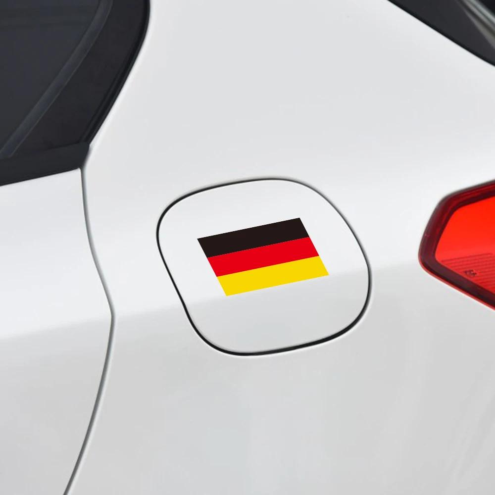 Různé velikosti Německé Německo Vlajky Samolepky Grafika Dekor Karoserie Auta Motocyklu Notebook Kreativní Sada Nálepek Auto Styling Dekorace