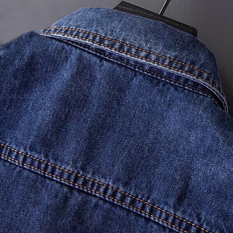 Jeanswest Men's Embroidered Loose Denim Jacket