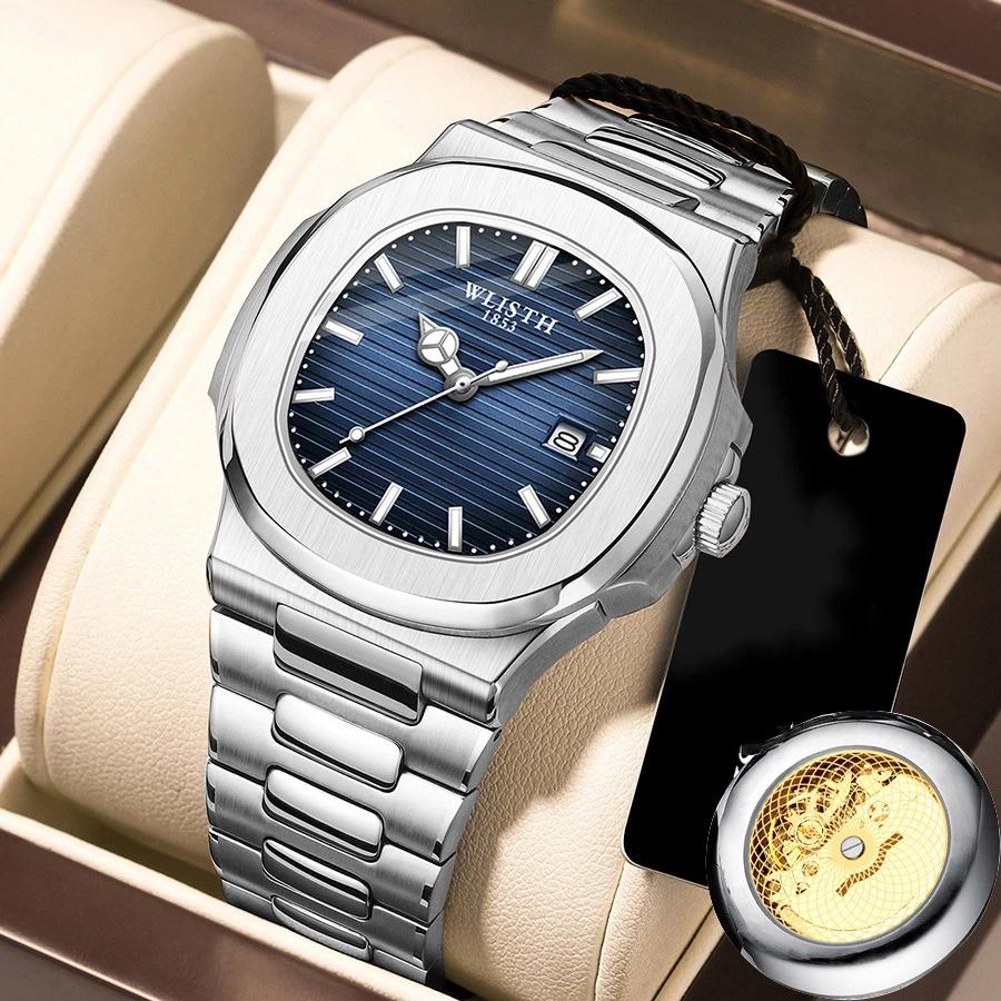 Herrenuhr Top Marke Herrenuhr Quarz Uhr Mechanische Aufzug Herrenuhr Leuchtend Wasserdicht Kalender Uhr Stahlarmband Business Uhr Herren