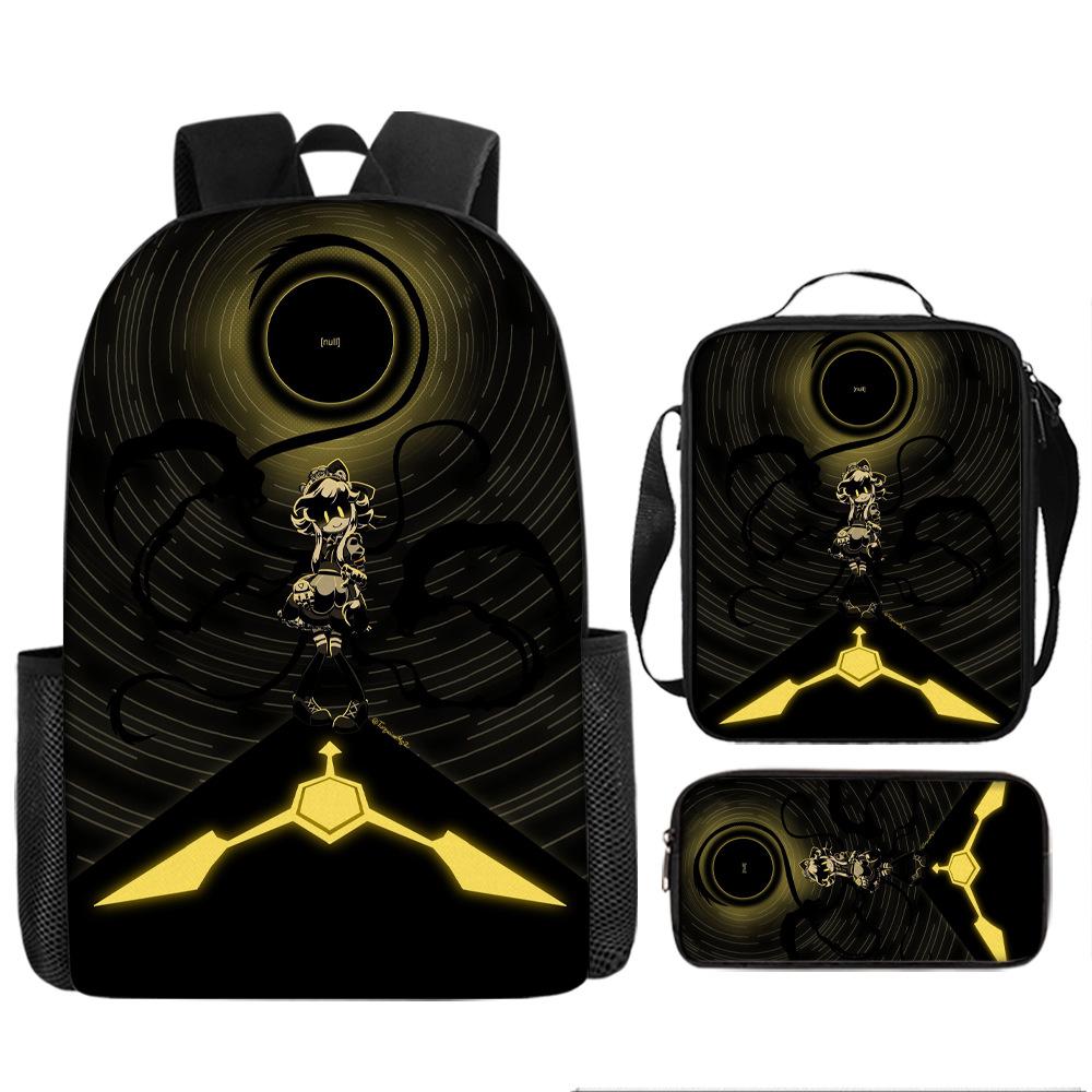 Inorganic Killer Children's School Bag Backpack Murder Drones Elementary School Cartoon Backpack Three-piece Set