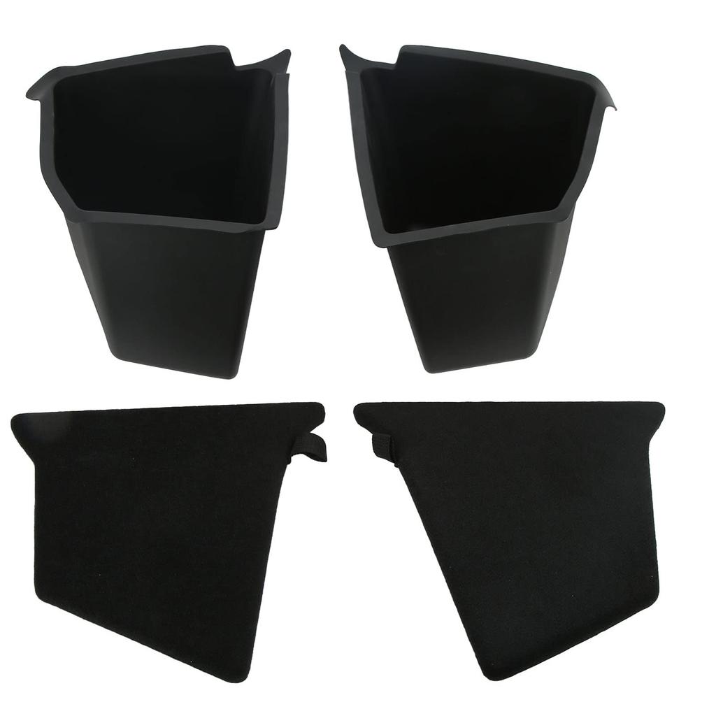 Tesla Model Y Trunk Organizer Storage Box, Rear Trunk Side Storage Packets (2 Pack) for Tesla Model Y 2020-2022, Black