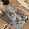 Cute Sleeping Shih Tzu Dog Floor Mat, Pet Lovers Non-Slip Entrance Rug, Washable Indoor Decor Carpet