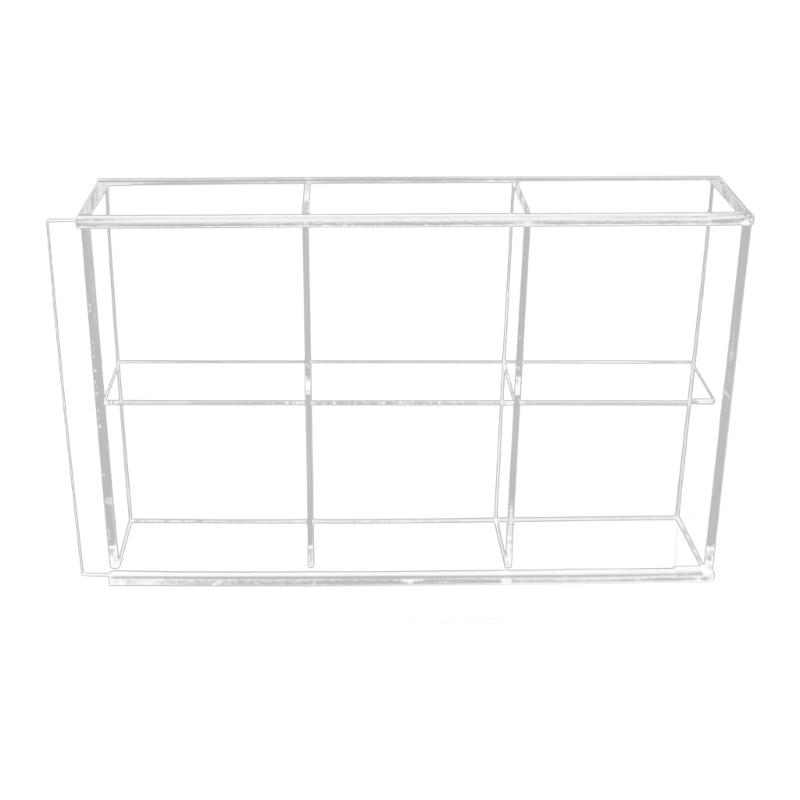 Portable Acrylic Badge Display Case with Dustproof Compartments High Transparency Storage Box for Pins and Collectibles