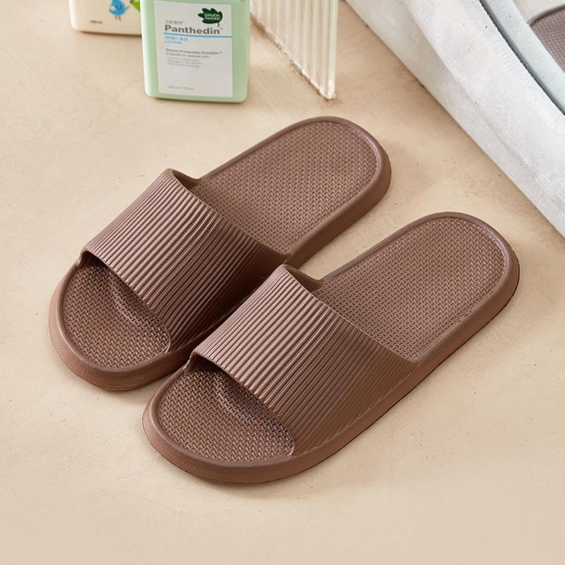 slippers men's summer indoor home home thick-bottomed bathroom bath non-slip couple cool slippers