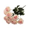 10 Heads Rose Artificial Flowers Bouquet Wedding Home Party Decor