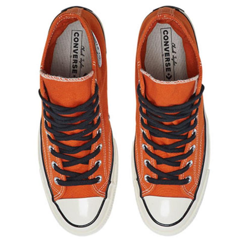 Converse 1970s Chuck High Top Unisex Vintage Canvas Comfortable Trendy High-top Canvas Shoes UnisexOrange