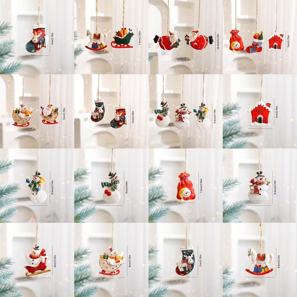 Julhjort Harts Träprydnad För Högtidsdekoration Med Tecknad Stil Och Festliga Teman