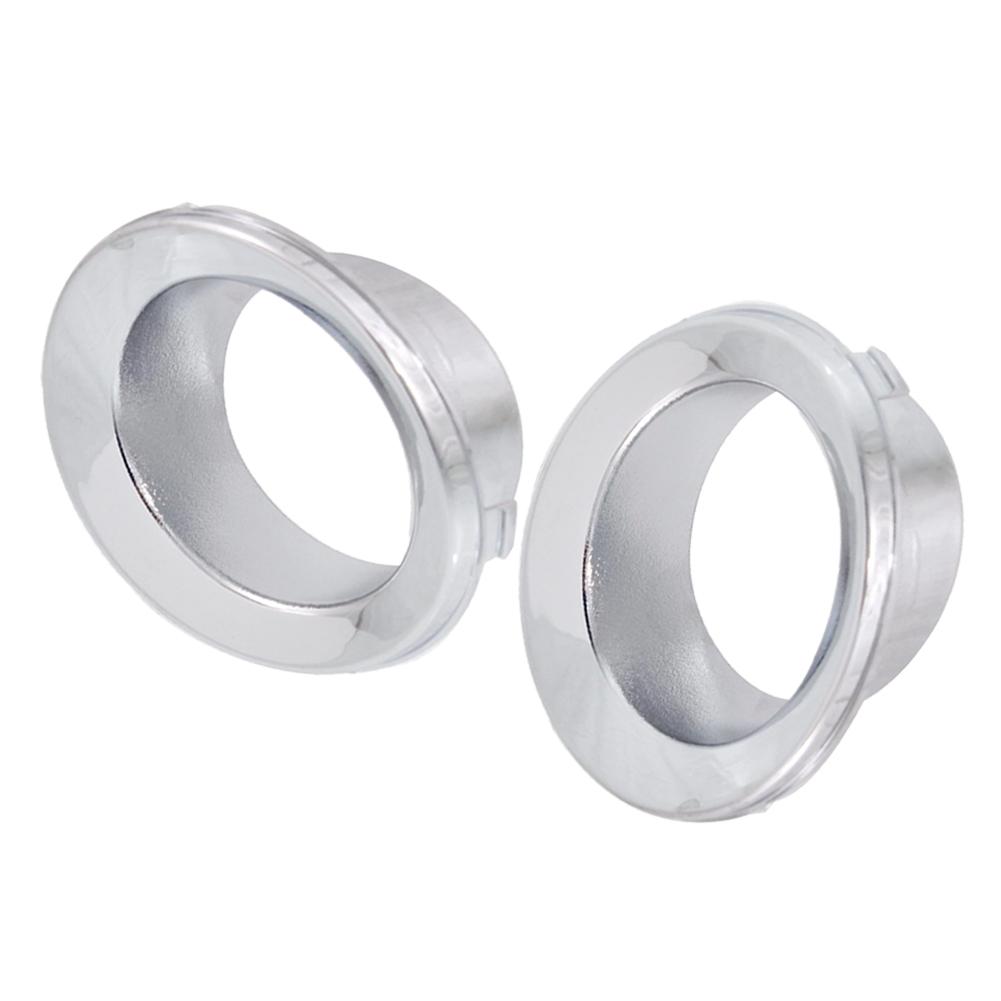 1Pair Front Fog Light Trim Bezel Chrome Base For MINI For COOPER 4Cyl 1.6L Base 05-08 Direct Replacement Exterior Parts