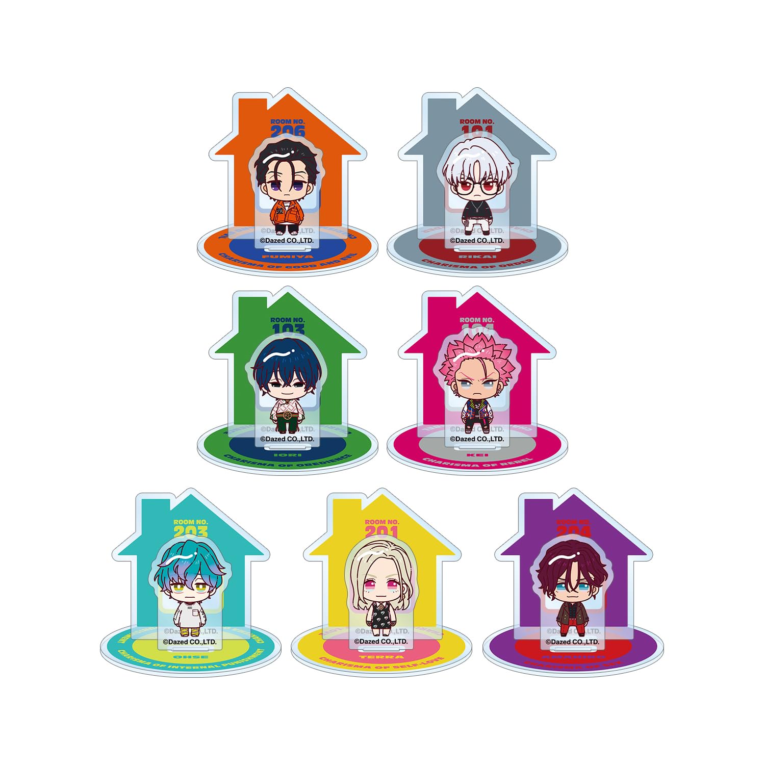 

Charisma Trading Acrylic Box of 7 Chokonto! Diorama-Style Stands,