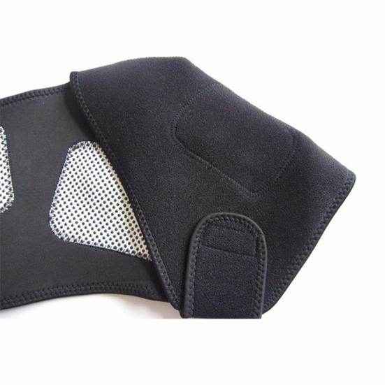 Shoulder Pad Self-heating Magnetic Therapy Faux Leather Adjustable Soft Shoulder Strap for Sports