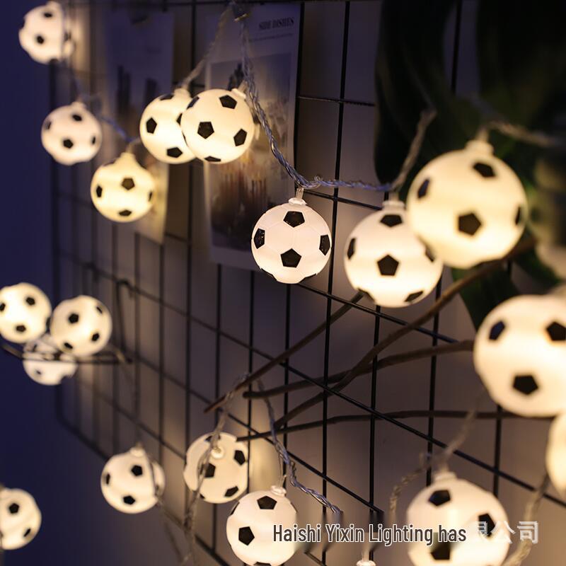 

Colorful LED Sports String Lights: Euro & World Cup Theme for Bars, Lottery Shops, and Creative Decor 1.5m 10 lights (battery)