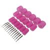 Hair Root Curlers Pink Self Grip Hair Curlers Rollers with Clips for Hair Dressing Styling DIY