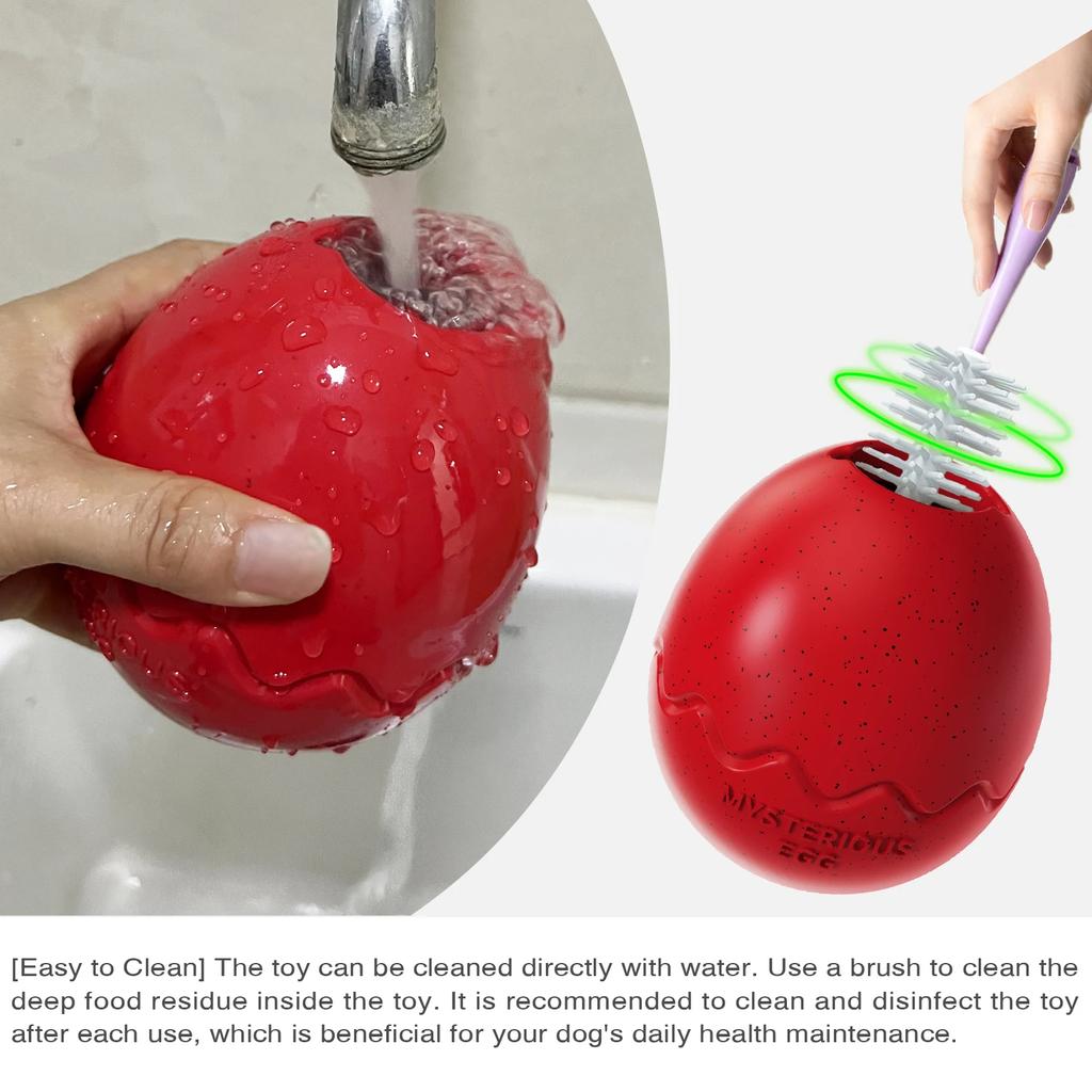 Hondenspeelgoed voor Kleine Grote Honden Dinosauruseieren Slow Feeder Huisdier Interactief Speelgoed Verminder Angst Franse Bulldog Labrador Kauwspeelgoed