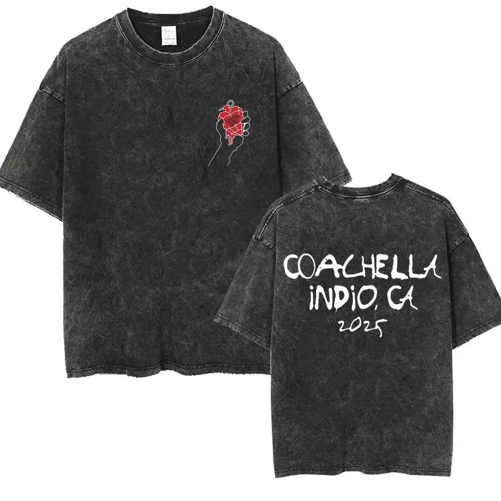 Oversized Acid-Wash Short-Sleeve T-Shirt Featuring Green Day "The American Dream Is Killing Me" Double-Sided Slogan Graphic Print