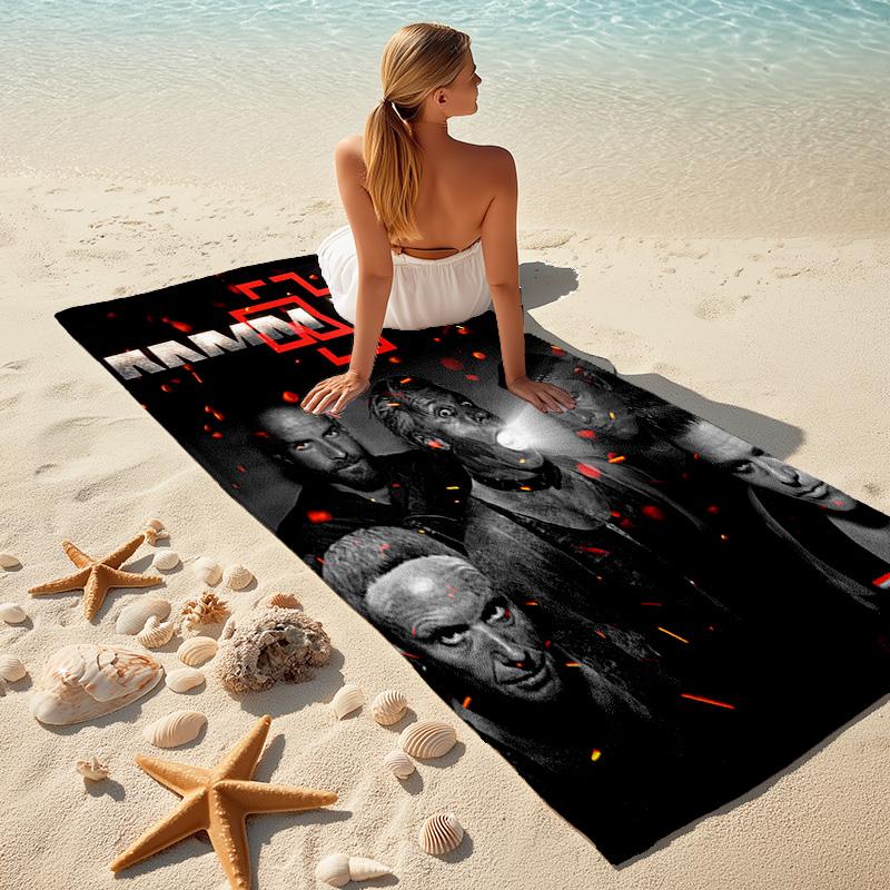 Till Lindemann, Lead Singer of the German Heavy Metal Rock Band Rammstein, Outdoor Camping Vacation Swimming Beach Scarf Decorative Blanket F16