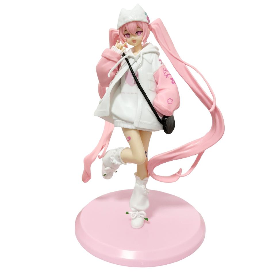 17 Styles Hatsune Miku Handmade Cherry Hatsune Miku Devil Hatsune Miku Handmade PVC Model Desktop Decoration Animation Toy Gift