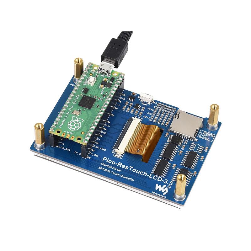 Raspberry Pi Pico 3.5" 480x320 LCD Display, 65K Colors, SPI Interface.