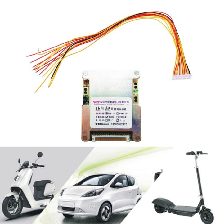 Battery for Protection Board with Balancing 16S 60V 60A BMS- PCB Board for Home