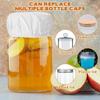 4 Pack Sourdough Jar Cover, Reble Sourdough Starter Jar Cover Cloth Fits Jars 3-4 Inch Cotton Bread Fermentation Container Tops Elastic Breathable