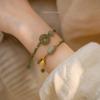 Empfohlener Schmuck: Hotan-Jaspis Friedensschnallen-Armband, Vintage-Armband Geschenk, Neues nationales Trend-Jaspisarmband für Damen