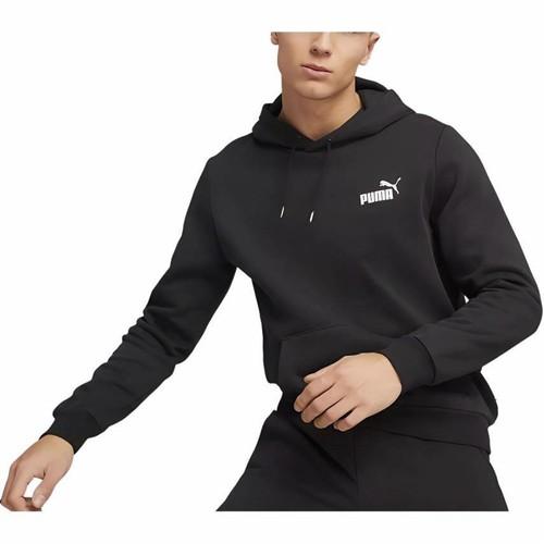 Puma Simple Brand Logo Letter Comfortable and Warm Sweatshirt Unisex Black