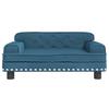 VidaXL Canapé pour enfants bleu 70x45x30 cm velours 3196293