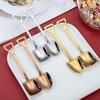 Stainless Steel Shovel Spoon Ice Cream Spoon Mini Dessert Spoons Creative Shapes Coffee Teaspoon Gift for Kitchen Restaurant Party