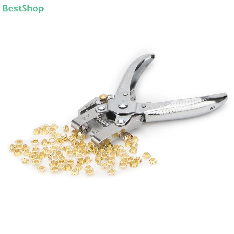 Eyelet Installation Tool Set,Portable Grommet/Puncher Hand Press kit for Leather/Belt/Shoes/Cloths