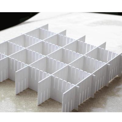 Adjustable Plastic Drawer Dividers for Underwear, Makeup, and Accessories