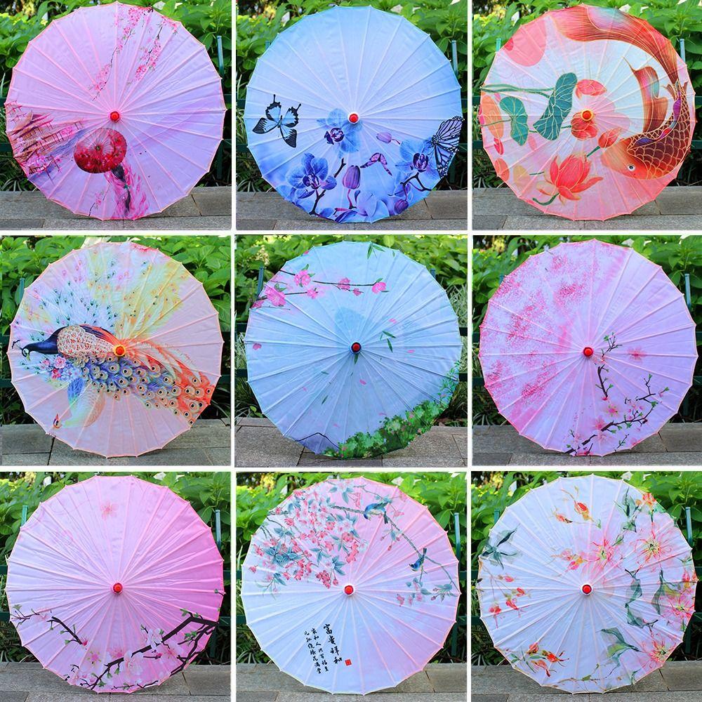 Chinese Antique Style Oiled Paper Umbrella 10 Colors Dance Performance Umbrella  Dance Performance