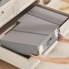 1/2Pcs Closet Organizer Box Bed Sheet Holder with Reinforced Handle Large Capacity Foldable Design Duvet Covers Blankets Storage Case