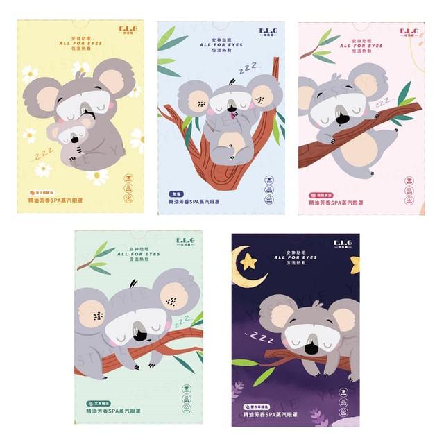 E.L.G - Essential Oil Spa Steam Eye Mask Rose - 5 pcs