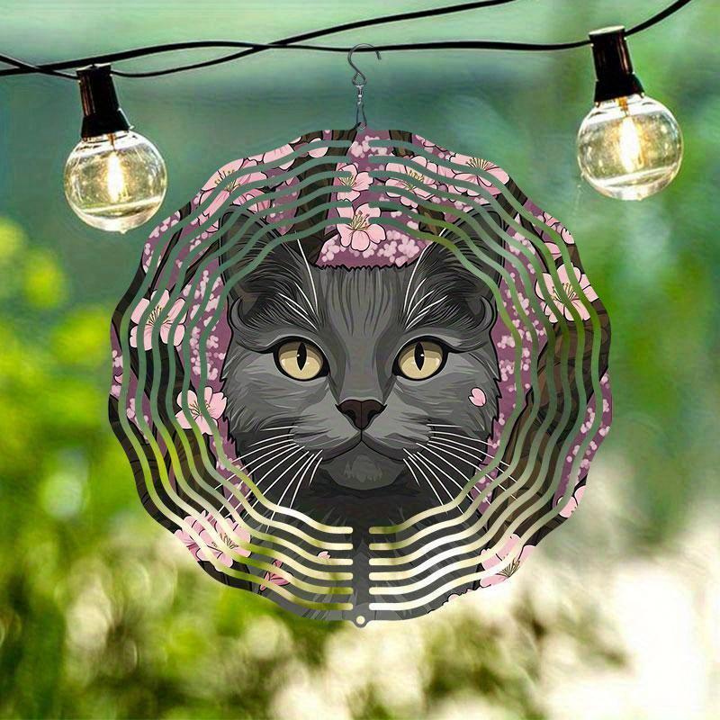 10 Inch Hanging Wind Spinner with 360 Degree Hook for Balcony Garden Decor Spring Summer Outdoor Decoration