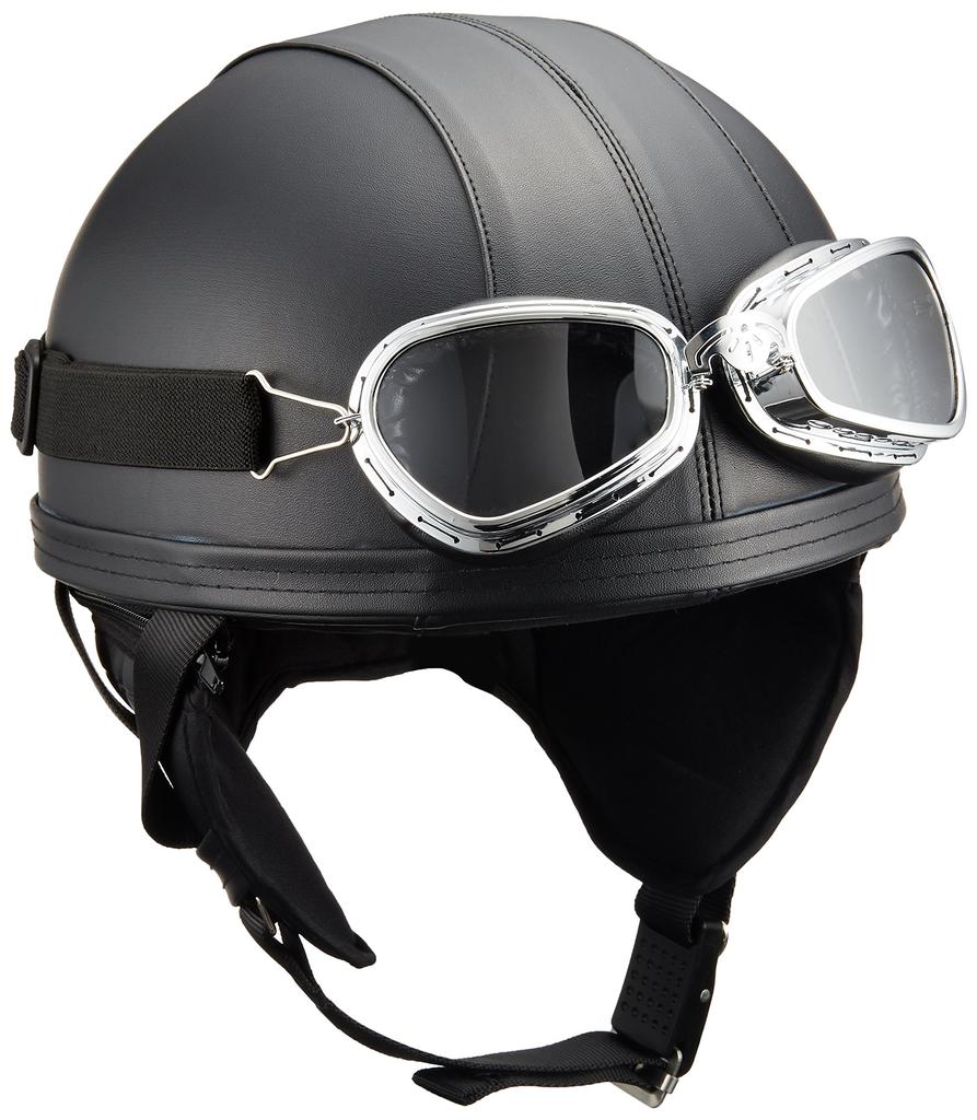 TNK Industries Speed Pit LEATHER Helmet Leather Black 50805 Circumference RD-98 (Head 58cm~60cm)