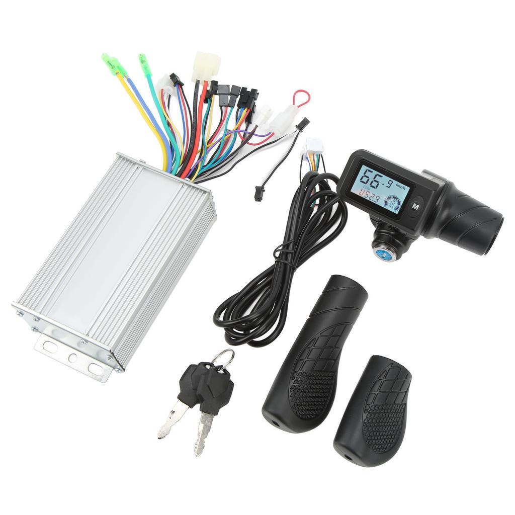36V 48V 500W Electric Bike Controller Kit Motor Controller with 805 Half Throttle Handle LCD Panel with Lock