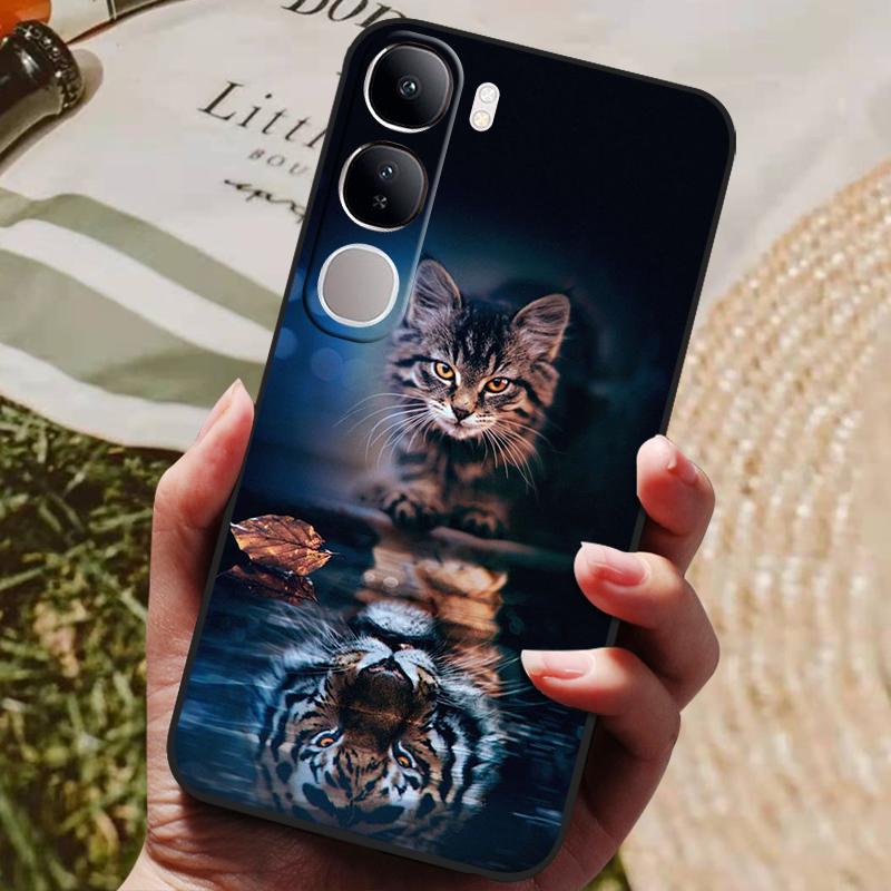 For Vivo V40 Lite 4G 5G V40Lite (IDN) V40E V 40 SE Case Luxury Painted Phone Silicon Back Cover For Vivo Y200 Y300 Cases Shell