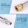 AEE4-Pressure Washer Extension Rod 17-Inch Stainless Steel 1/4 Inch Quick-Connect Electric Washer Nozzle