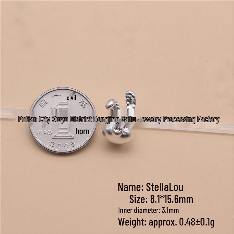 999 Sterling Silver DIY Sanrio Character Spacer Beads: KT Cat, Kuromi, My Melody, Strawberry Bear, StellaLou