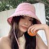 Sweet and cute lace blue bucket hat women's spring summer sunshade sunscreen basin hat outdoor big brim climbing hat tide