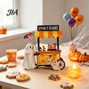 Halloween Table Centerpieces Ghost Resin Figurine, Spooky Cart Statue for Indoor Decor Home Garden Decor, Centerpiece Festive Party Decoration