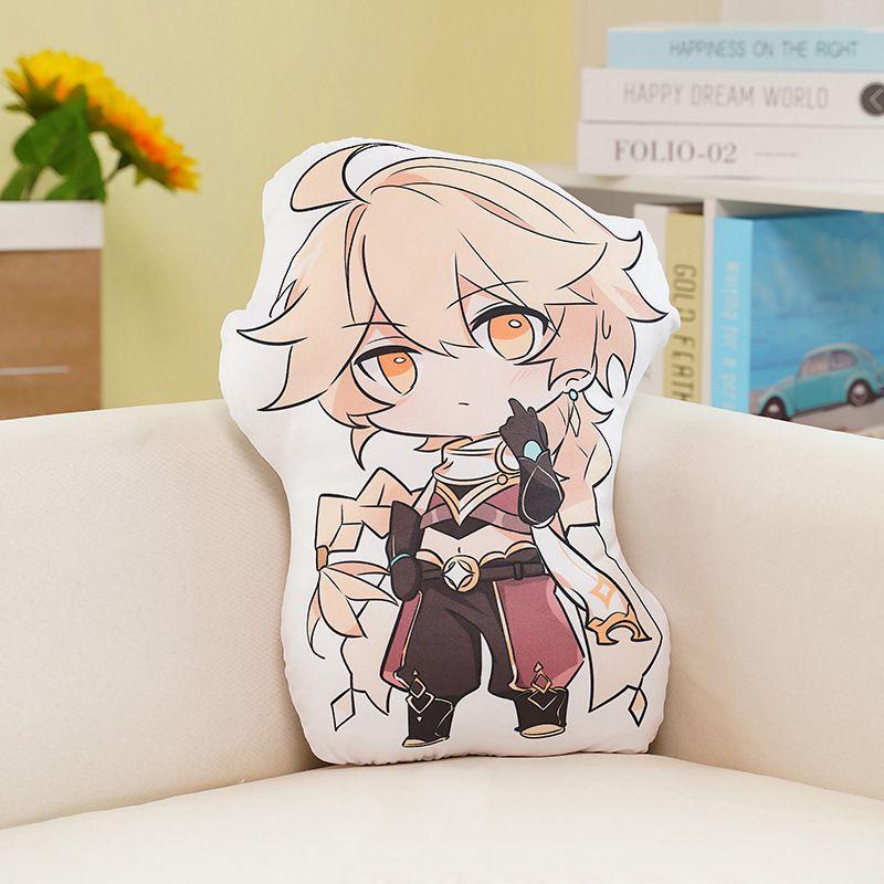 Genshin Impact 45cm Plush Doll Cushion Featuring Cozy Characters For Home Decor