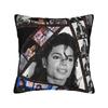 MJ Pop King Square Pillow Case Cushion Cover Custom Polyester Decorative Pillowcase for Sofa Cm