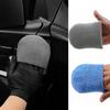 2 PCS Microfiber Car Polishing Sponge U Shape Car Wax Applicator Mitts Car Detailing Care Tool